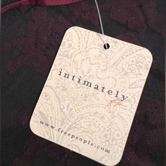 FREE PEOPLE Intimately NWT $98 Magic Night Bodysuit Velvet Burnout Whimsigoth S - Picture 7 of 15